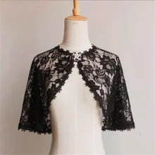 Elegant Bridal Jackets and Shrugs Evening Party Lace Wraps Bolero with Brooch 2019 New Arrival