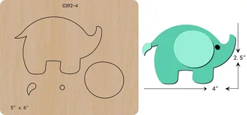

New Elephant Wooden die Scrapbooking C-392-4 Cutting Dies