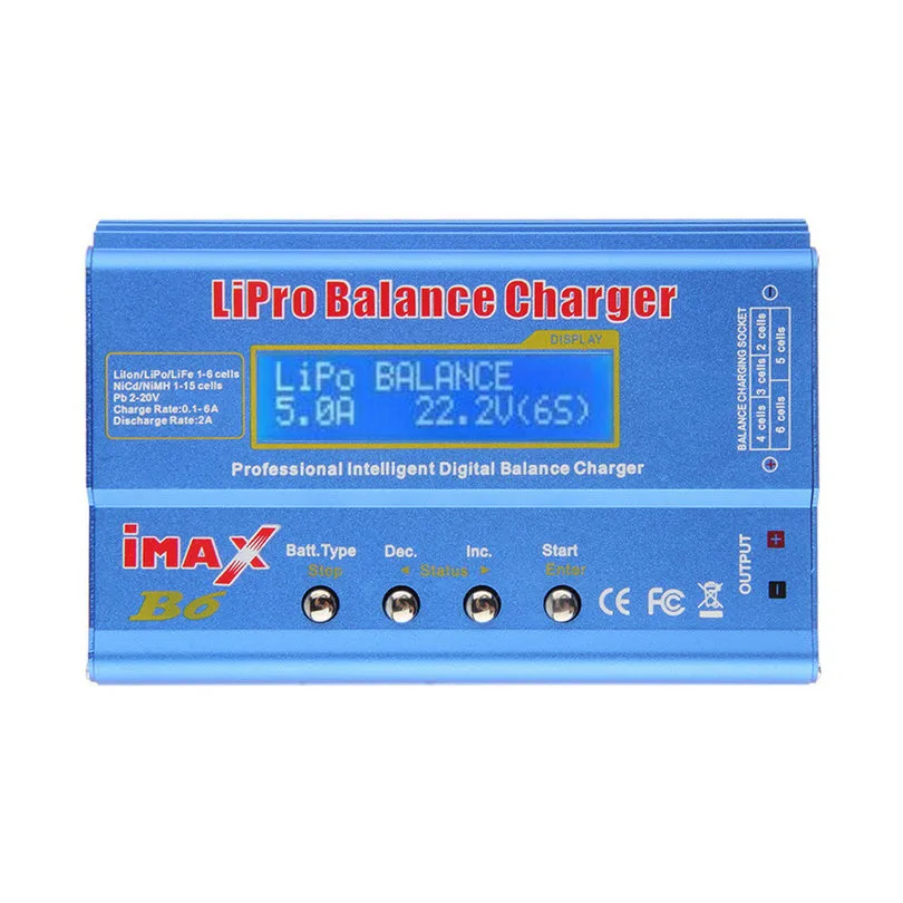 Высокое качество iMAX B6 Lipo NiMh Li-Ion Ni-Cd RC батарея баланс цифровой зарядное устройство Dis зарядное устройство 80 Вт