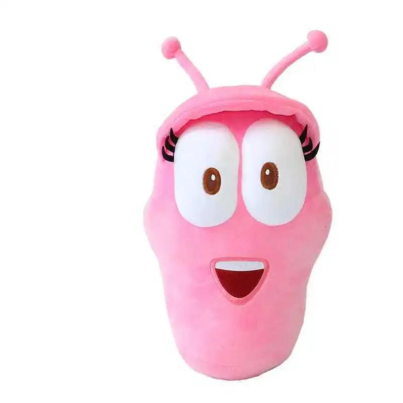15CM Korean Anime Larva Plush Toys Pink insects soft Stuffed animals Doll Movie & TV For Kid birthday Christmas Gift hobbies