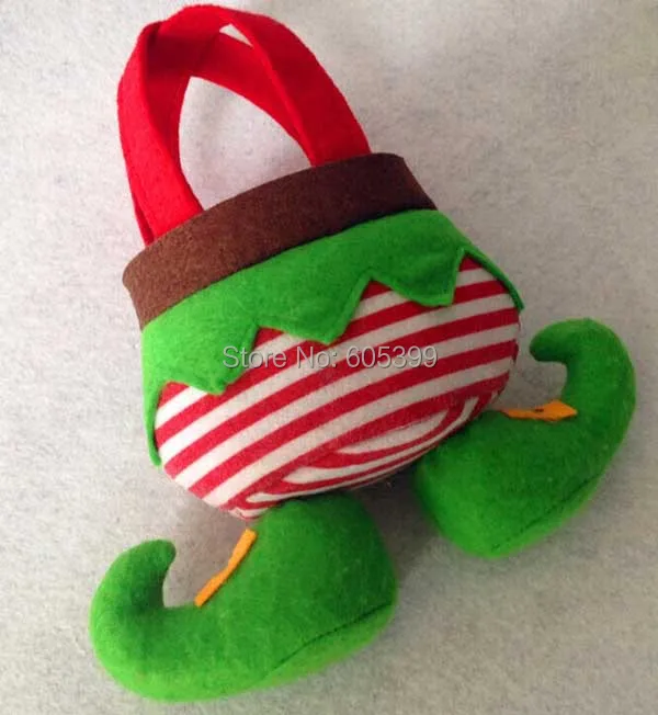 Прекрасный эльф мешок для конфет Рождество подарок мешок рождественских украшений дух Рождества куклы сумка Размеры: 22X18 см
