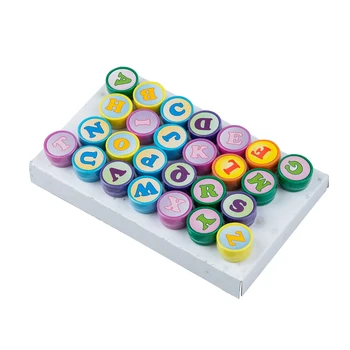 

26Pcs Multicolor Plastic Letter Stamp Toy for Kid