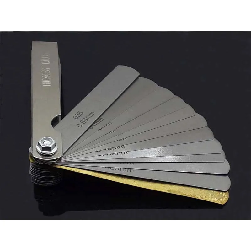 

32 Blades Set 0.04-0.88mm Metric High-precision Feeler Gauge Stainless Steel Foldable Thickness Gap Filler Gauges Measuring Tool