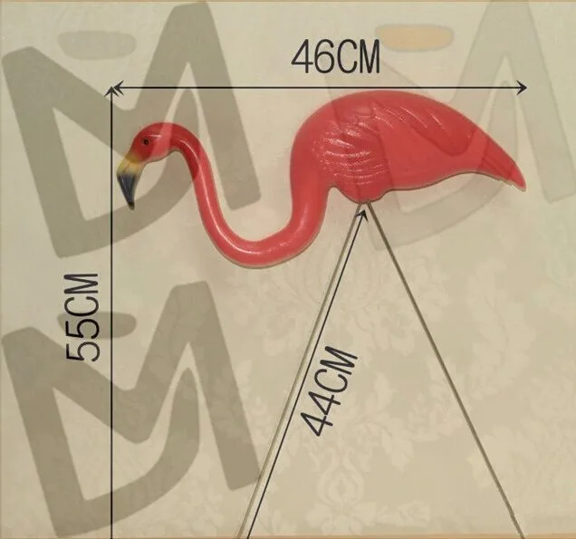 3" Высота 10 пар/лот пластик ярко-розовый Фламинго сад, двор и газон искусство орнамент Свадебная церемония украшения