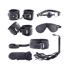 7 Pieces/Set Collar Furry Fuzzy Bed Bondage Gear Restraint Set Kit Ball Gag Cuff Whip Sexy 2019 Products Sex Toys For Lovers 7 Pieces/Set Collar Furry Fuzzy Bed Bondage Gear Restraint Set Kit Ball Gag Cuff Whip Sexy 2019 Products Sex Toys For Lovers