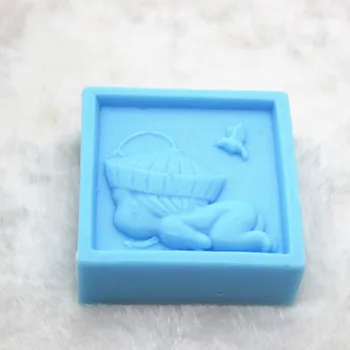 

New Product!!1pcs Children On Their Faces (C902) Silicone Handmade Soap Mold Crafts DIY Mould