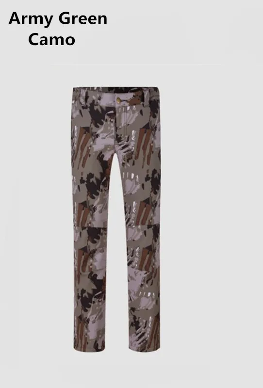 Army Green Camo pant Мужская теплая флисовая куртка-кардиган для рыбалки, Осень-зима, мужская рубашка для рыбалки, камуфляжная - Цвет: Army Green Camo pant