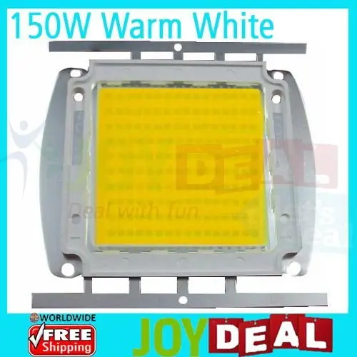 

150W Epistar High Power LED Lamp Light 12000LM 4.5A DC30-36V Warm White Color 3000-3300K