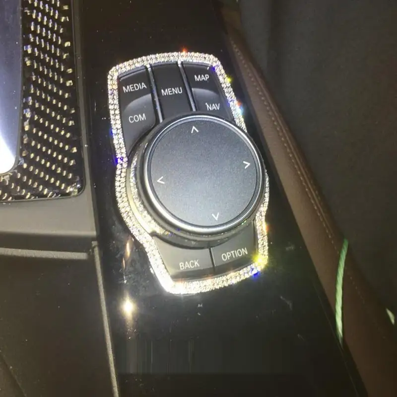 

Multimedia Control System Steering Wheel Interior Promote Auto Chromium Accessories Protecter Mouldings 18 19 FOR BMW 3 Series