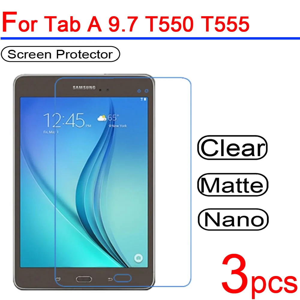3 шт. Ультра прозрачная защитная пленка для экрана планшета Samsung Galaxy Tab A 7 0 8 9 10 1 T580