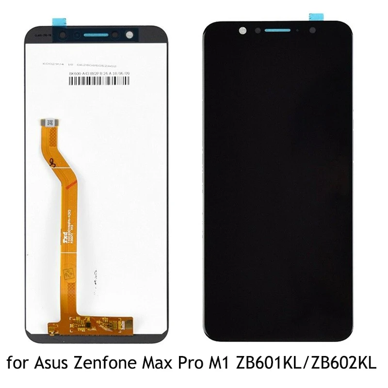 

5.99" LCD Screen Digitizer Assembly for Asus Zenfone Max Pro M1 ZB601KL/ZB602KL LCD Display Black
