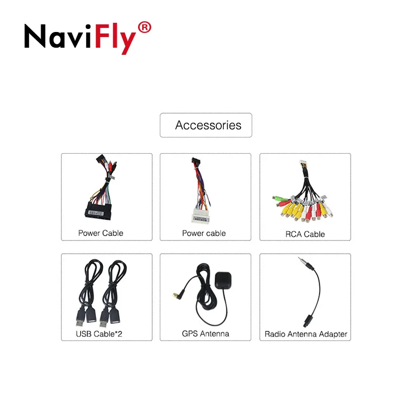 Clearance NaviFly 2G+32G Android 9.1 Car 2 Din radio dvd gap navigation for Hyundai H1 STAREX Android Car multimedia stereo player WIFI BT 3