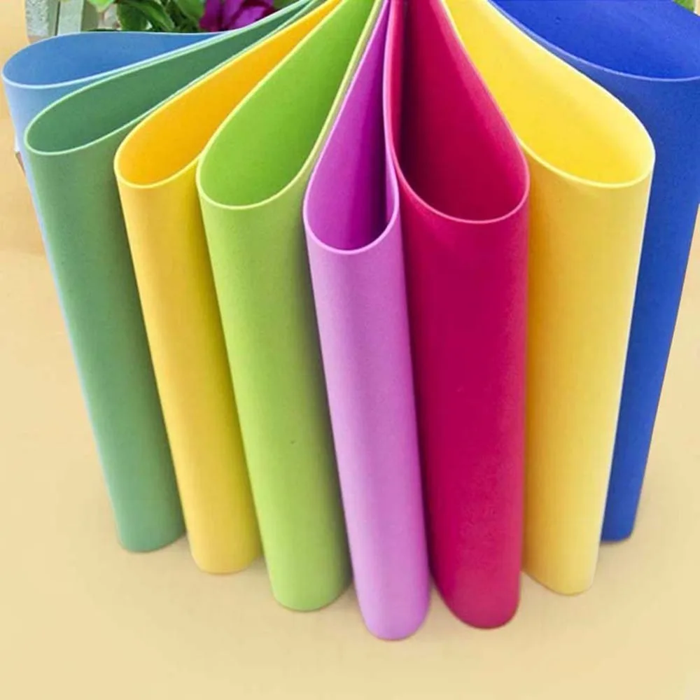 

10sheets/lot 1mm Thick EVA Foam Material Paper DIY Handmade Sponge Scrapbooking Craft For Flower Background Gift Cardboard Decor