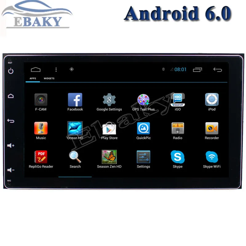NaviTopia 1024*600 10.2inch 8 core RAM 2G ROM 32G Android 8.1 Car Radio player for Toyota Sienna 2015- With Wifi | Автомобили и