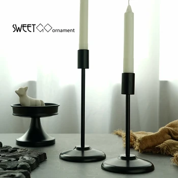 

SWEETGO candle stand candlestick holder home decorative wedding dessert cake table craft pillar holder not include candles