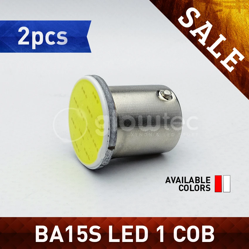 2 шт. Автомобильные светодиодные ламсветодиодный 1156 BA15S 1 COB P21W R5W S25|led p21w|1156 ba15sled car |