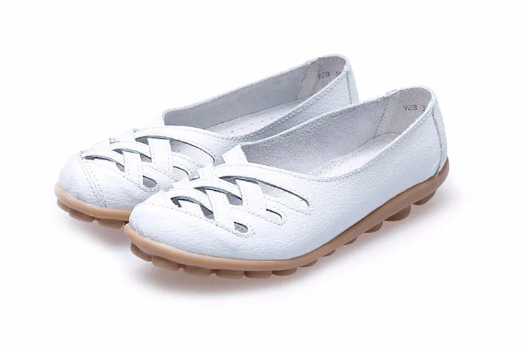 Hot Sale 2016 Spring New PU Leather Woman Flats Moccasins Comfortable Woman Shoes Cut-outs Leisure Flat Woman Casual Shoes ST181 (22)