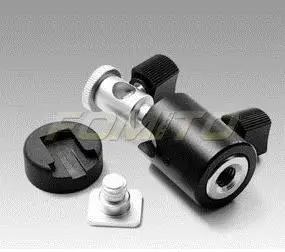 

Fomito flash bracket C-type multi-function small ball head flash seat with umbrella hole and tripod mount
