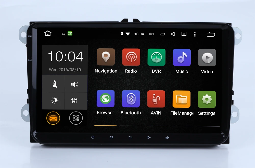 Top HIRIOT 9 IPS 1024*600 Car Android 7.1.1 Car DVD GPS Player SAT NAVI For VW POLO GOLF PASSAT JETTA Radio BT MAP WIFI/4G DAB+DVR 2