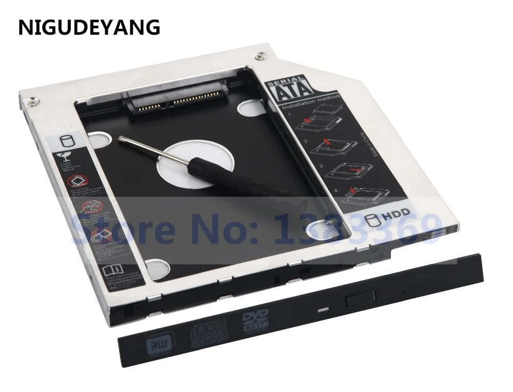 NIGUDEYANG 2-й жесткий диск SSD HDD оптический адаптер Caddy для Acer Aspire N16C2 ES15 GUE1N | Компьютеры