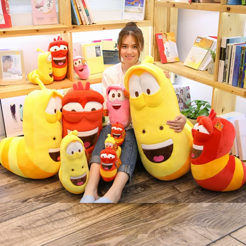 Direct deal Funny bug giant plush doll Larva cartoon pillow Anime toy baby kids sleep appease