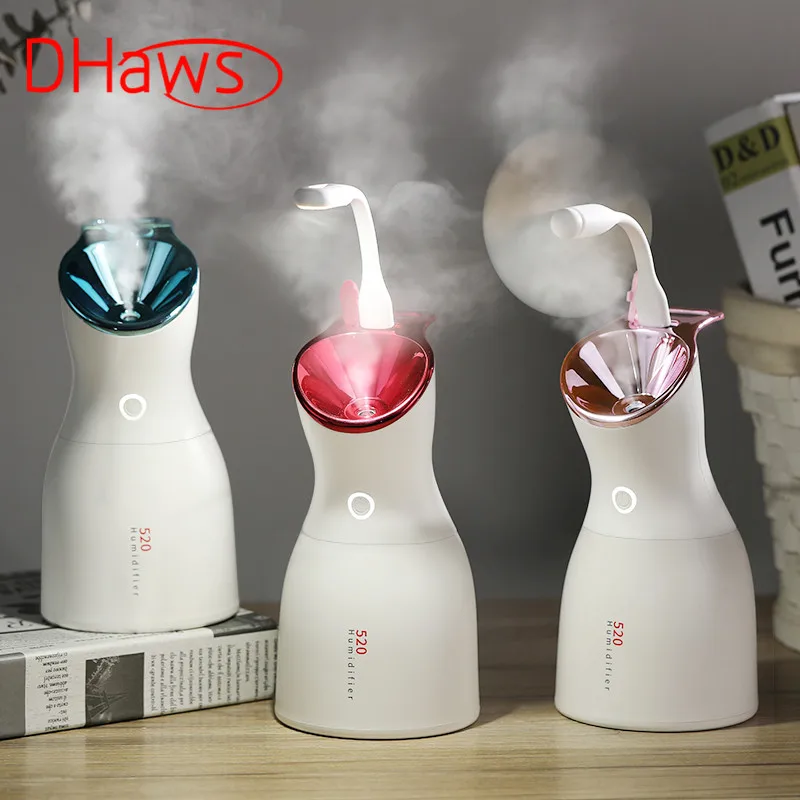 

DHaws 500ml 3 in 1 Night Light USB Beauty Humidifier Portable Ultrasonic Aroma Air Diffuser Purifier Atomizer diffuser difusor