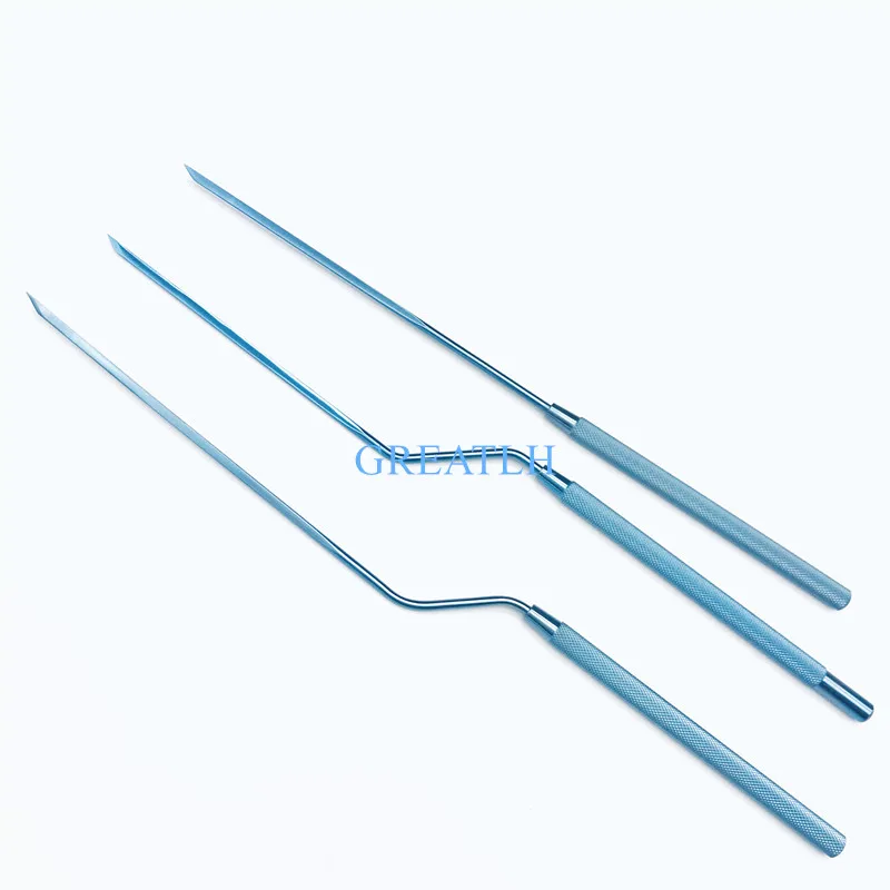 

Titanium Bayonet Style Micro Vessel Knife sharp tips Neurosurgical instruments