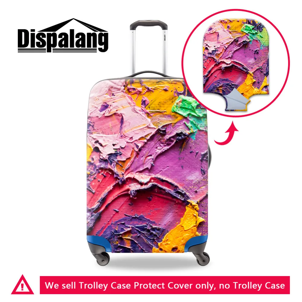 

Dispalang Women Travel Luggage Protective Covers Colorful Print Elastic Stretch Suitcase Cover To 18-30 Inch Trolley Case Cover