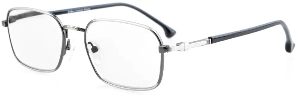R1617 Eyekepper Ретро Пружинные шарниры оправа для очков+ 0,00 - Цвет оправы: Anti Silver