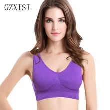 Хорошее качество, Женский облегающий жилет, майка, топы, женское Бесшовное однотонное нижнее белье, модный пуш-ап мягкий жилет, фитнес-бюстгальтер
