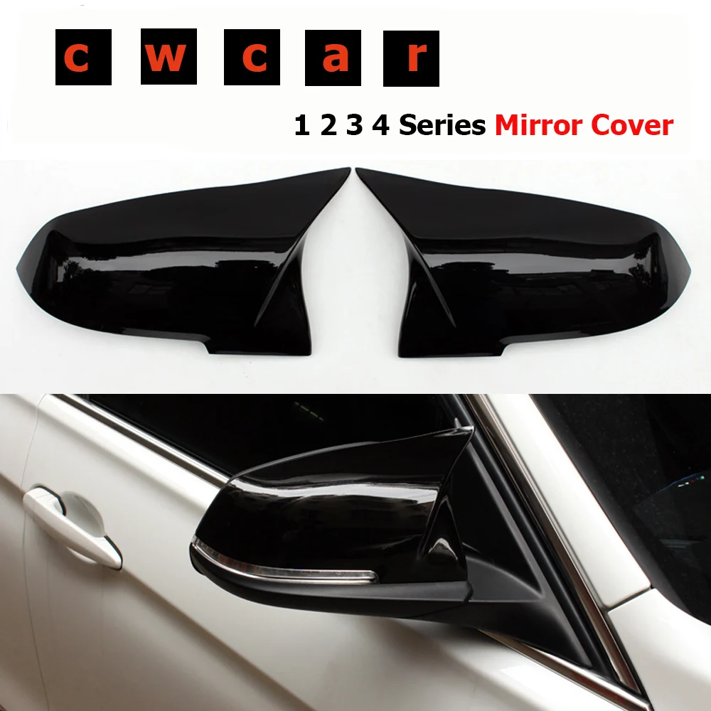 

For BMW F20 F30 F31 F21 F22 F23 F32 F33 F34 X1 E84 ABS Glossy Black Mirror Covers Caps 1 2 3 4 series Replace