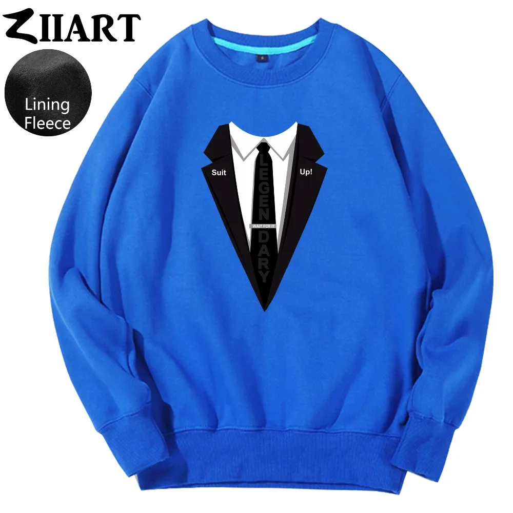Himym crop legendary wait for it suit up одежда для пары мужская флисовая толстовка мальчиков |