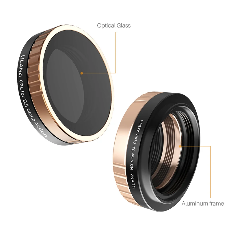 Najtaniej Ulanzi Osmo Action ND CPL filtr obiektywu dla Dji Osmo Action ND8 ND16 ND32 CPL filtry soczewek aparatu zestaw Osmo Action akcesoria