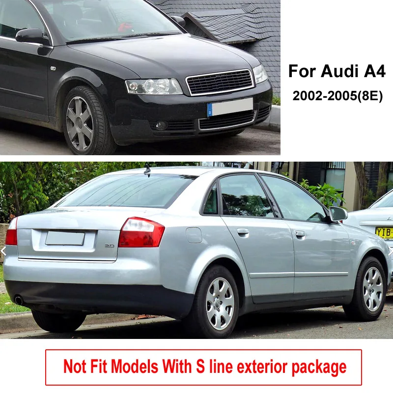 Комплект литых автомобильных брызговиков для Audi A4 8E B6 седан 2002 2003 2004 2005