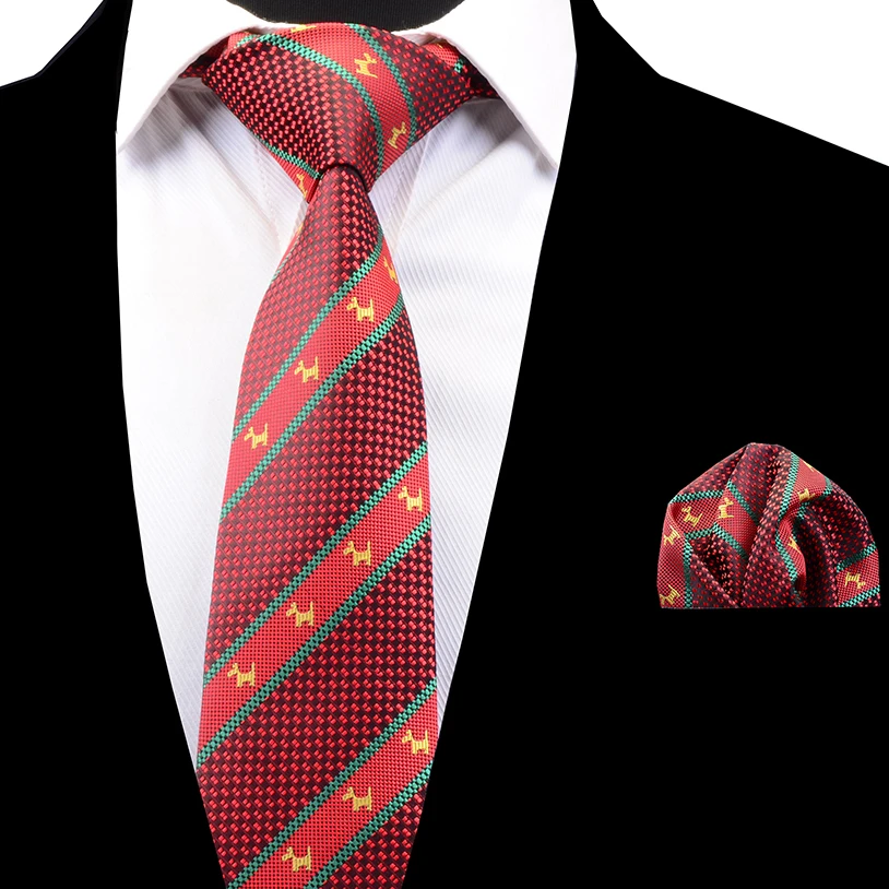 New Polyester Woven Men/'s Neck Tie necktie /& hankie set Stripes burgundy wedding