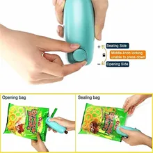 Портативные зажимы для сумок портативная Мини электрическая машина для запечатывания тепла импульсный герметизирующее уплотнение пластиковая сумка с защелкой работа без батареи