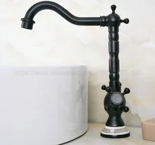 Special Offers Oil Rubbed Bronze Kitchen Faucet 360 Degree Sink Faucet Swivel Spout Double Cross Handle Deck Mounted Mixer Taps znf648 Special Offers Oil Rubbed Bronze Kitchen Faucet 360 Degree Sink Faucet Swivel Spout Double Cross Handle Deck Mounted Mixer Taps znf648