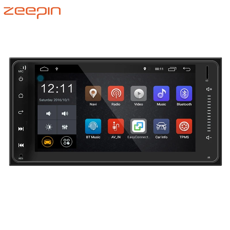 Универсальный 2 Din 7 0 дюймов Android автомобильный мультимедийный плеер Bluetooth Wi Fi gps
