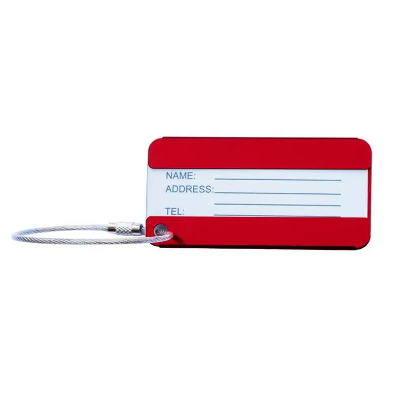 

Aluminium Alloy Travel Accessories Luggage Tag For Baggage Bagage Suitcase Bag Tag Name Address ID Label Luggage Tags Suitcase