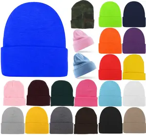 Mistdawn 2022 Fashion Unisex Knitted Slouch Skullies Female Beanies Hat Women Men Autumn Winter Warm Hats Ski Cap One Size