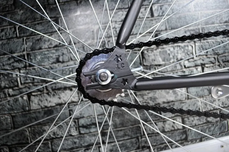Sale Road Bicycle newest Design Fixed Gear BikeDiy Complete Road Bike, Retro black  frame plating frameType 700C bike  52cm frame 7