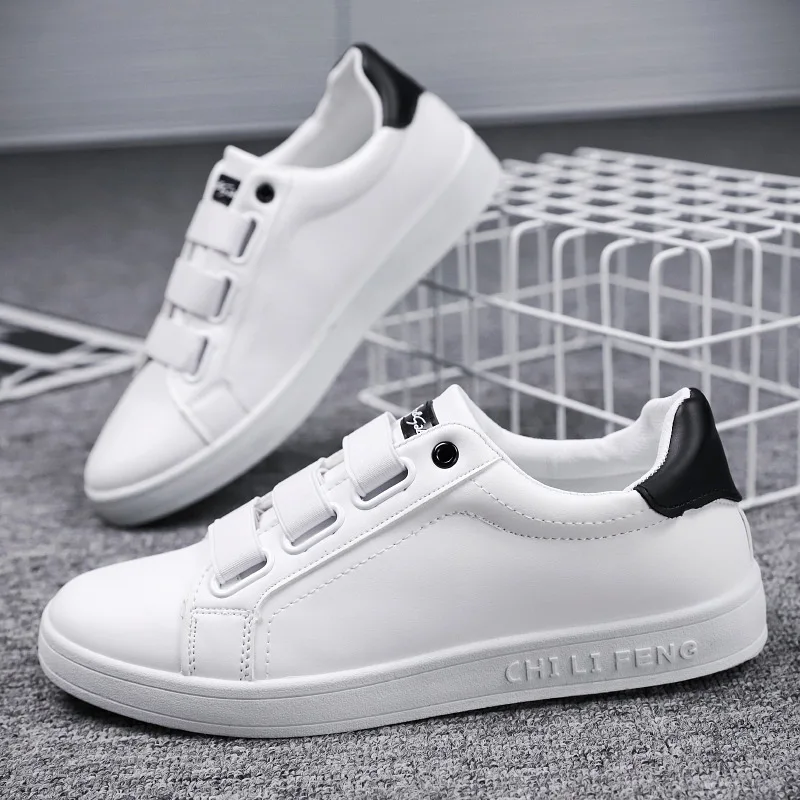 

2019 new fashion spring and autumn flat shoes men's tide comfortable wear fashion students wild flat shoes sneakers