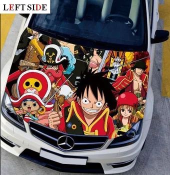

LEFT SIDE Car Stickers and Decals One Piece DIY Creative Waterproof HD Inkjet Head Sticker Engine Hood Stickers Car Accessories