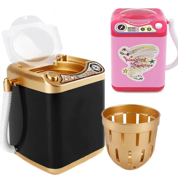 Best Mini Multifunction Kids Washing Machine Toy Beauty Sponge Brushes Washer QQ99