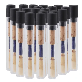 

Yibuy 50pcs 72mm Length Oboe Reeds Medium 2.5 Strength with Protecting Holder