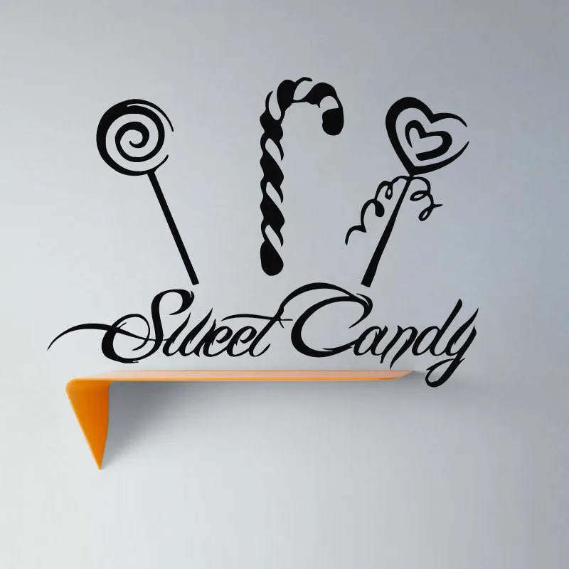 Sweet Candy Wall Sticker Girls Room Wall Decor DIY Vinyl Decals Cute