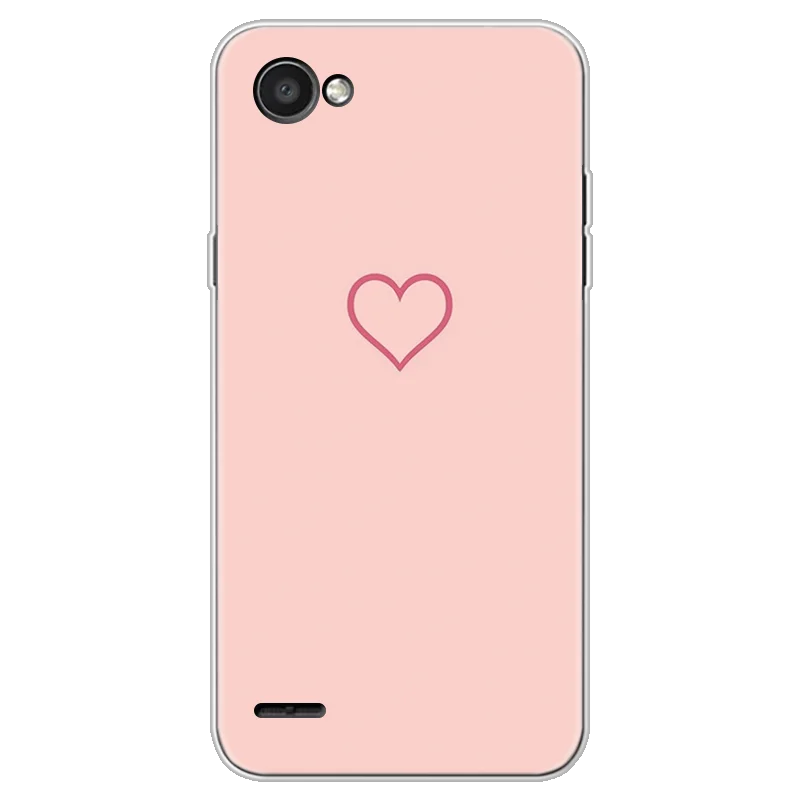 Чехол для Fundas LG Q6, чехол, силиконовый мягкий ТПУ в виде сердца, для влюбленных, Капа для LG Q6 Plus X600 Alpha Q6A M700, чехол для телефона, роскошный, защитный, милый - Цвет: kxinfen
