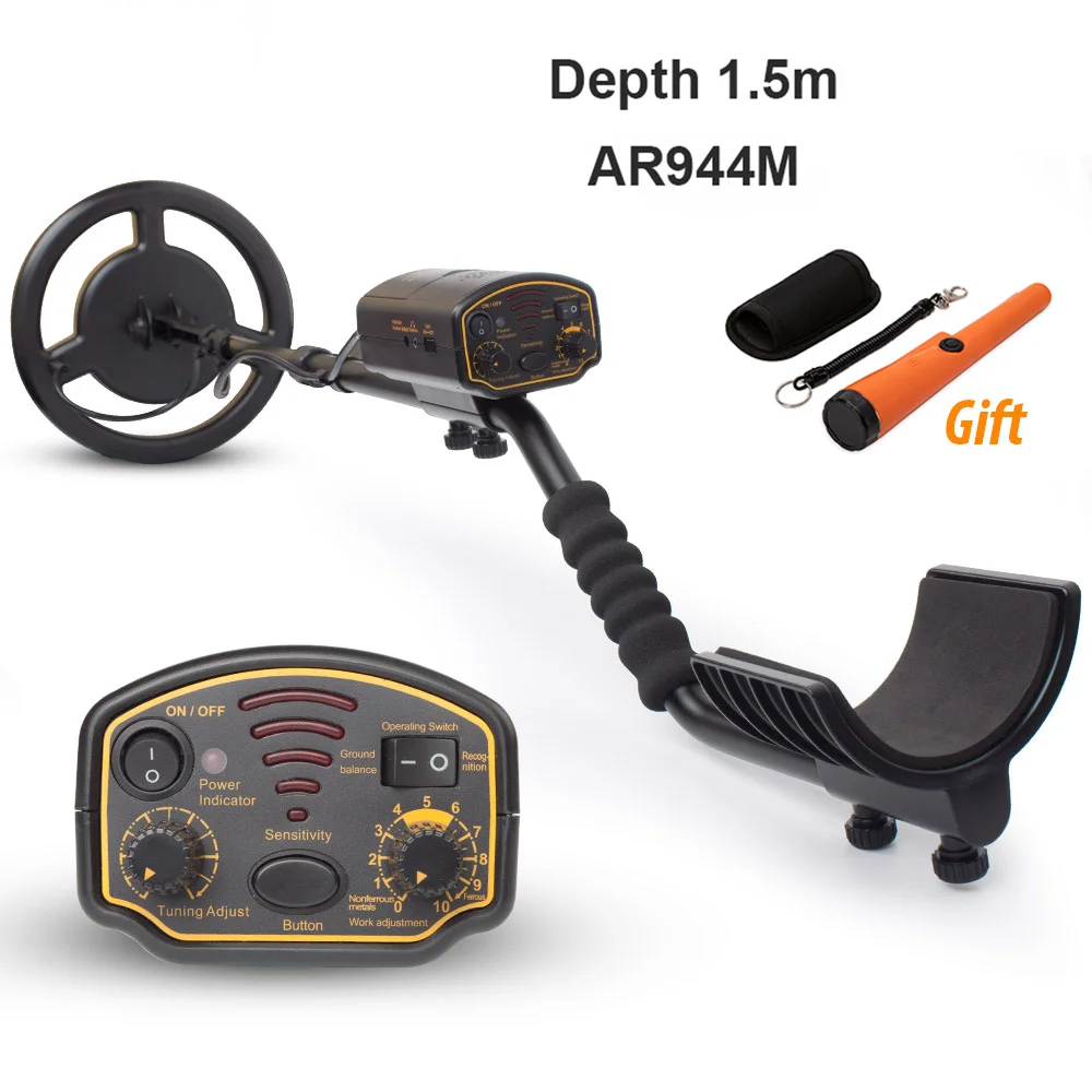 

Metal Detector Underground Depth 1.5m Gold Detector Scanner Finder With li-Battery Pinpointing Gold Treasure Seek Hunter