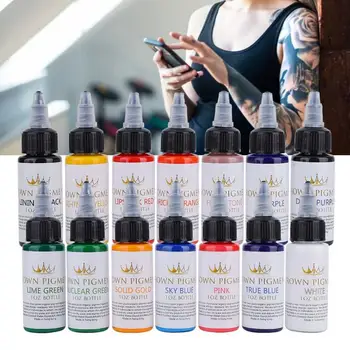 

Eyebrow Mascara 30ml/Bottle 14 Colors Professional Tattoo Makeup Ink Tattoo Pigment Body Art Inks Permanent Makeup Pigment