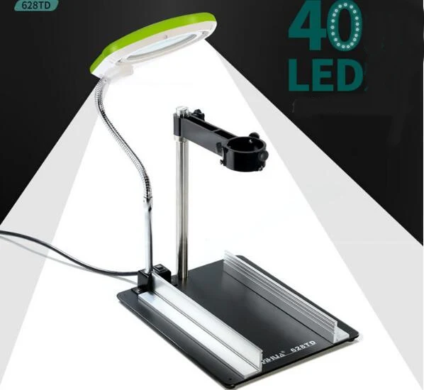

SZBFT YIHUA-628TD lamp magnifying mirror wind gun support cell phone repair fixed platform BGA maintenance support